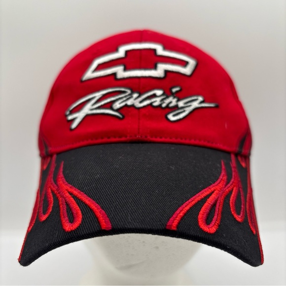 Chevrolet Racing GM NASCAR Red/Black Adjustable 100% Cotton Hat OSFM - Picture 1 of 8